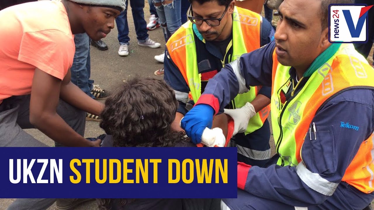 WATCH: UKZN student shot during #FeesMustFall protest