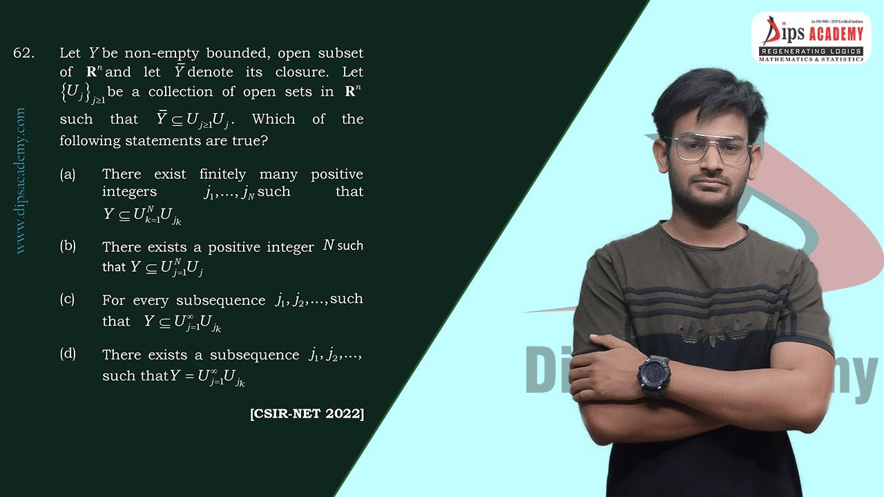 CSIR NET Maths 16 Feb 2022  | REAL ANALYSIS | Question Discussion | DIPS Academy
