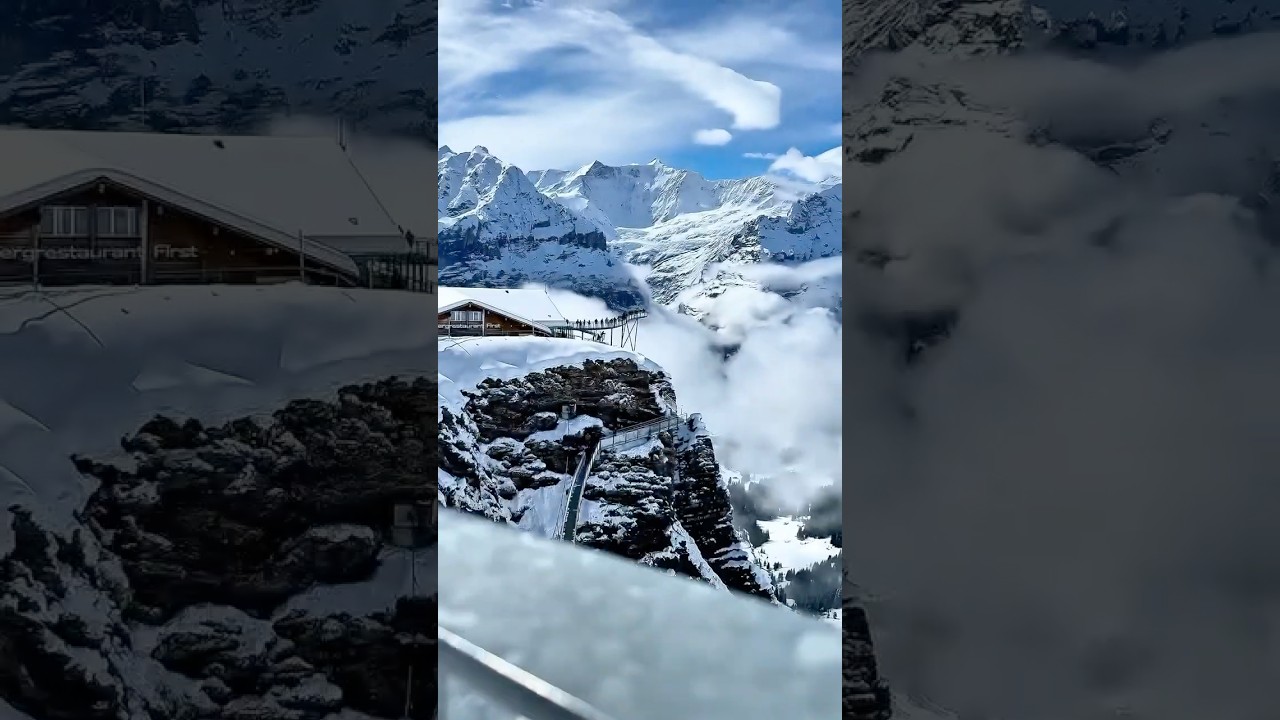 First Cliff Walk presented by Tissot! #shorts #su&iacute;&ccedil;a #grindelwald #grindelwaldfirst #swissalps