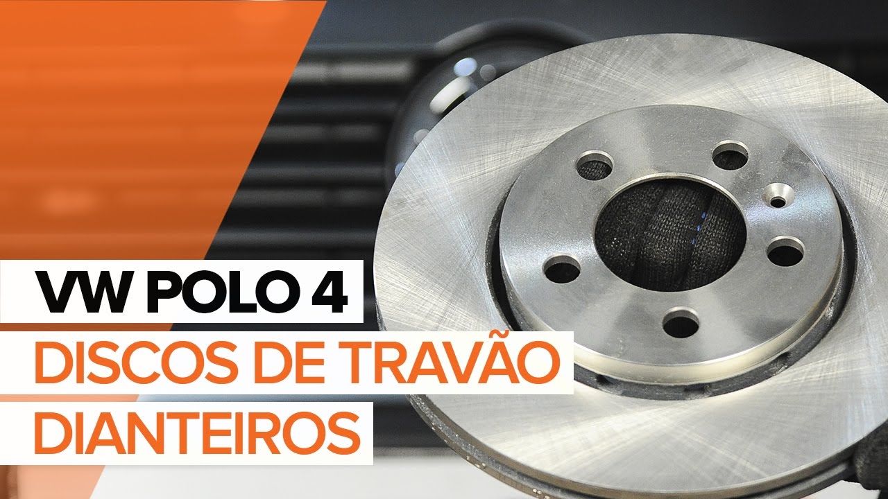 Como trocar discos de travão dianteiros e as pastilhas de travão VW Polo | Tutorial HD