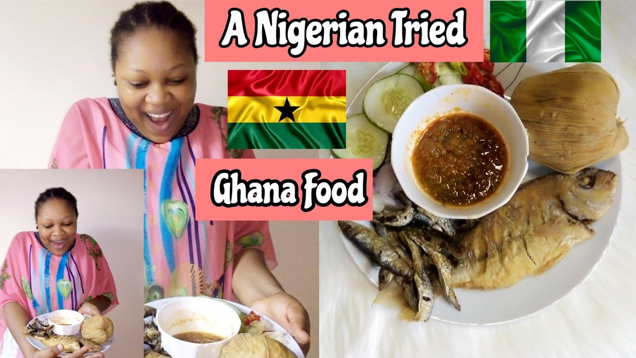 I Tried Eating Ghana 🇬🇭Food Called Kenkey With Fish And Pepper | Nigerian Eats Ghana Foods🇬🇭🇳🇬 ASMR