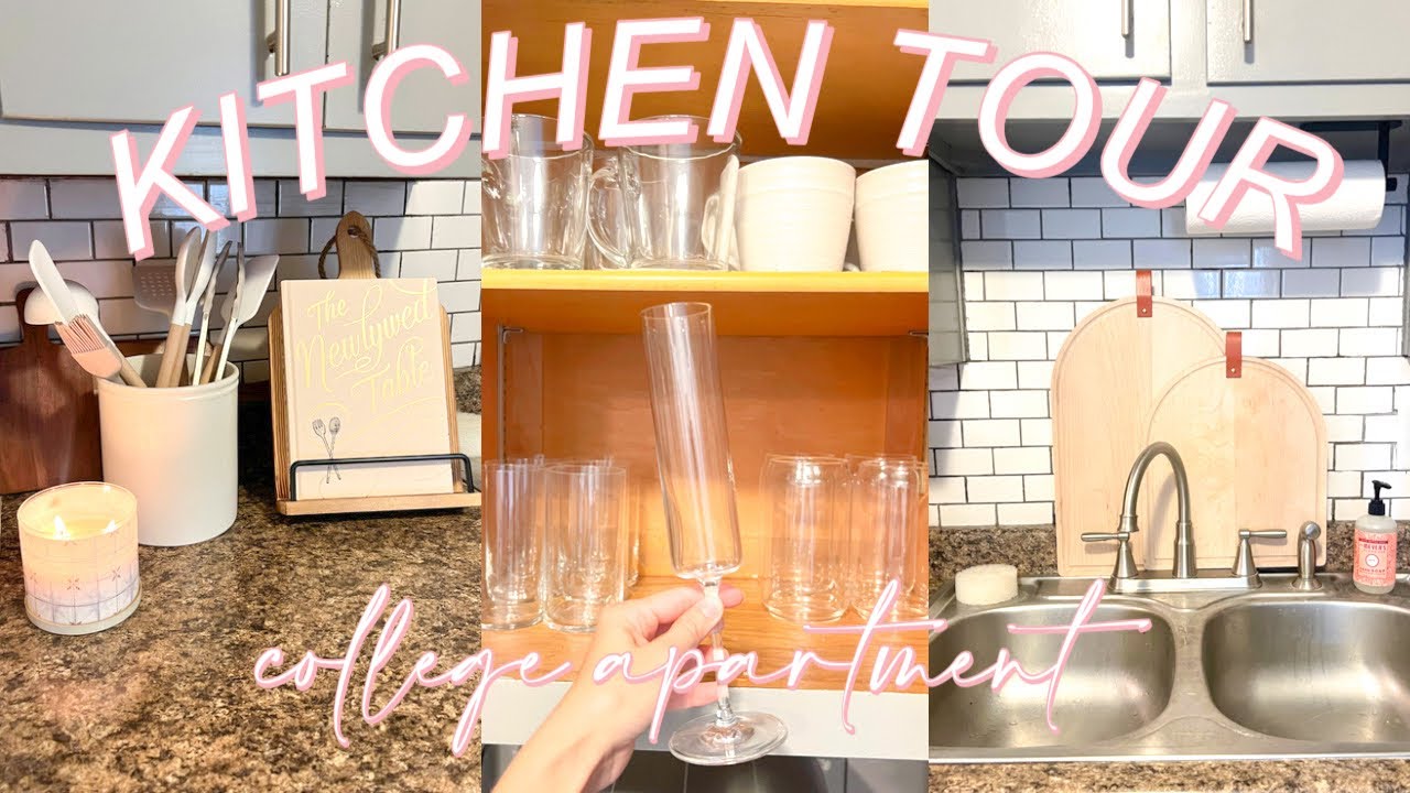 OUR NEW KITCHEN TOUR! *organizing + stocking our kitchen in new apartment*