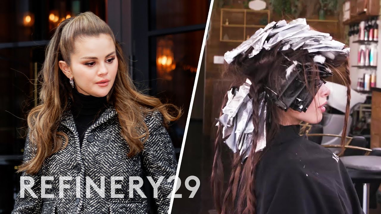 I Got a Selena Gomez-Inspired Blonde Balayage Transformation | Hair Me Out | Refinery29