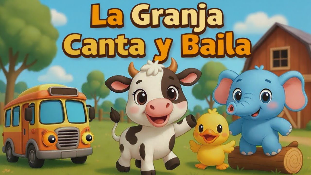 Canciones Infantiles con Vaca Lola y Patito Juan 🐮🦆 | Autobús, Elefante y Animales
