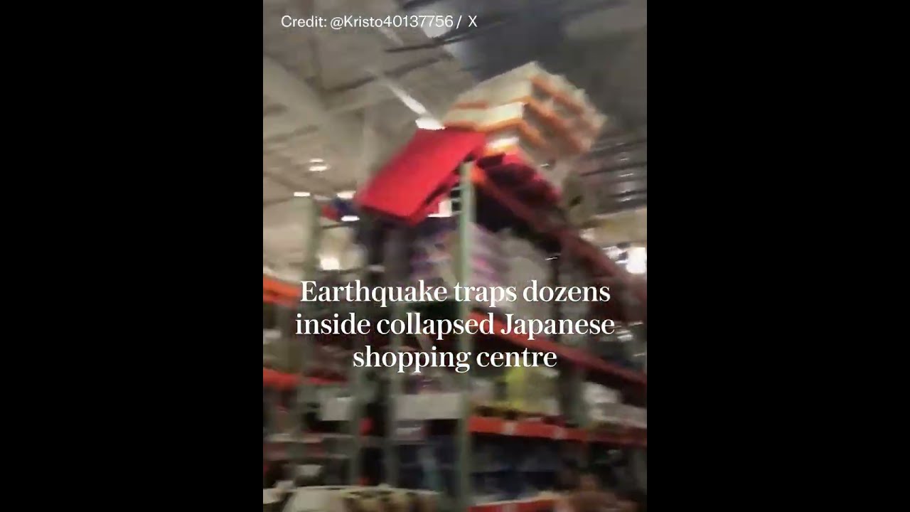 Japan earthquake: Dozens trapped in shopping centre in Kumamoto Prefecture