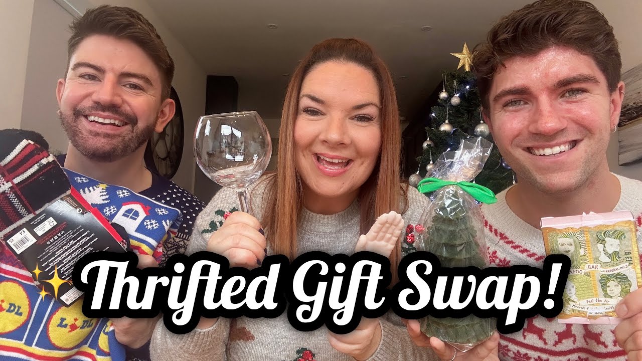 Thrifted Christmas Gift Swap | Thrifted Christmas | Kate McCabe | Mr Carrington | Luke Catleugh ✨