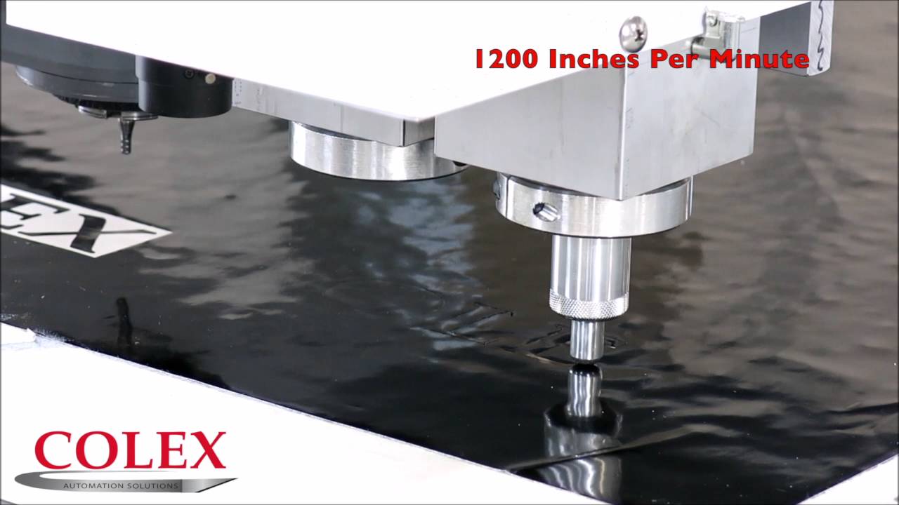 KISS CUTTING ON COLEX SHARPCUT FLATBED CUTTER