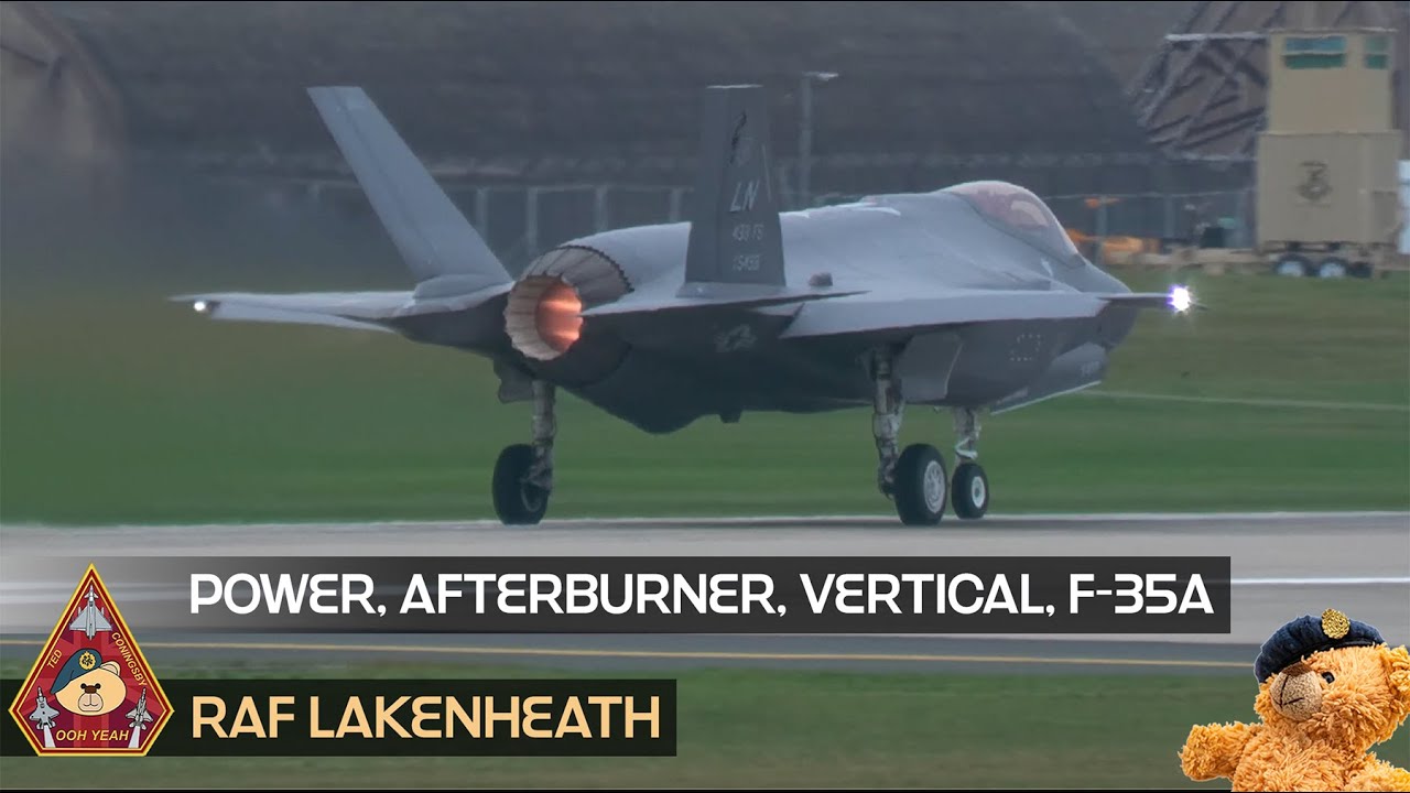 SUPER QUICK F-35A ACCELERATION TO 450MPH THEN PULL UP VERTICAL CLIMB • QUICK CLIMBS RAF LAKENHEATH