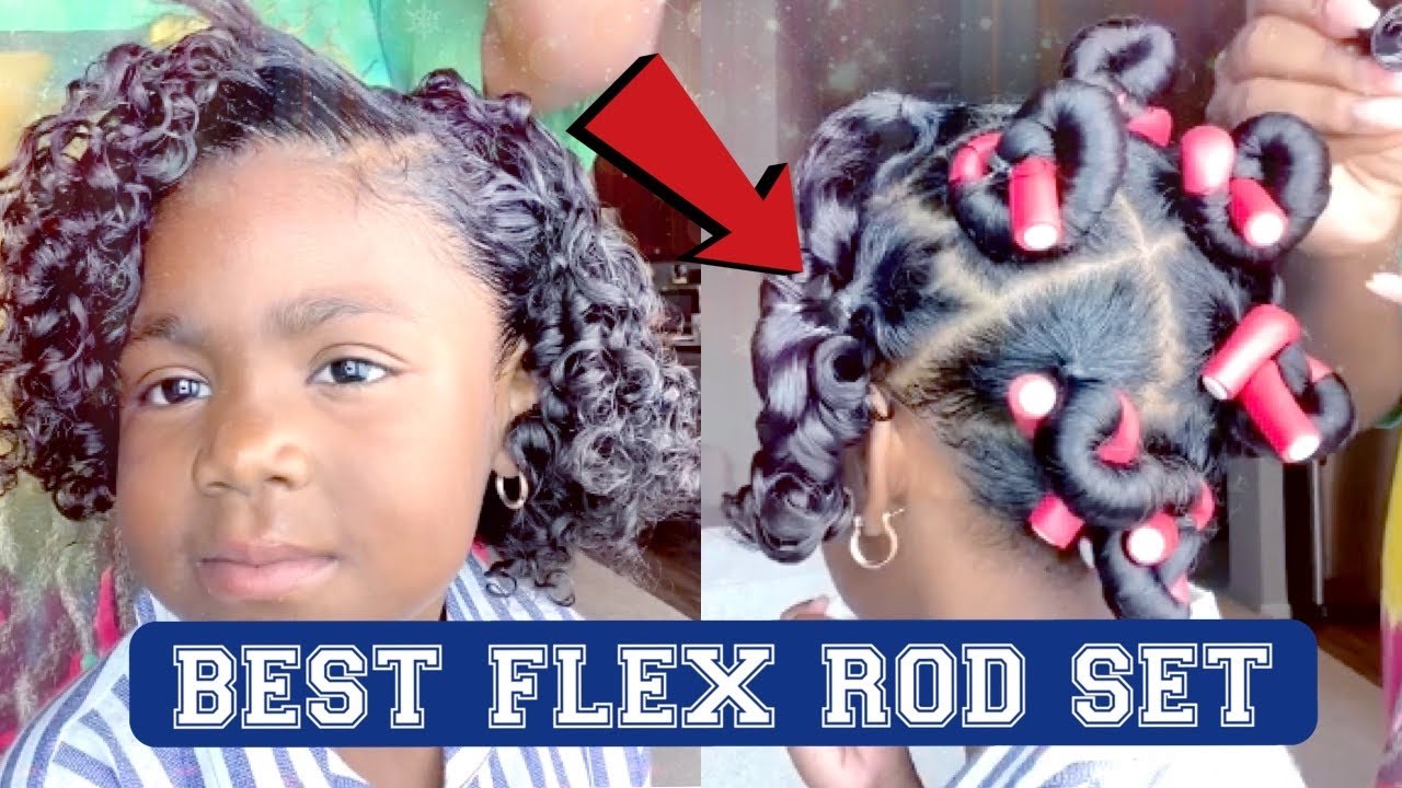 BEST Flexi rod set on || NATURAL HAIR ❌ NO PERM || JUICY CURLS || Cutest kid influencer
