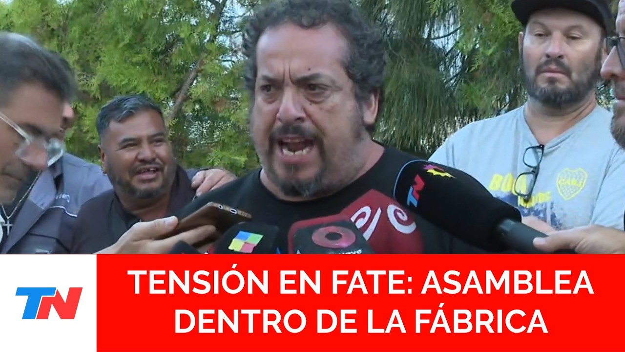TENSIÓN EN FATE: los empleados quieren ingresar nuevamente a la fábrica para realizar una asamblea