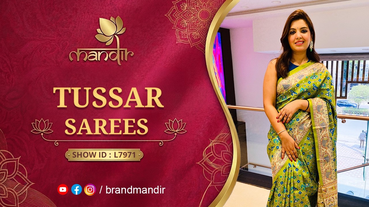 Tussar Collection Sarees | WhatsApp Number 733 733 7000 | Brand Mandir Sarees LIVE
