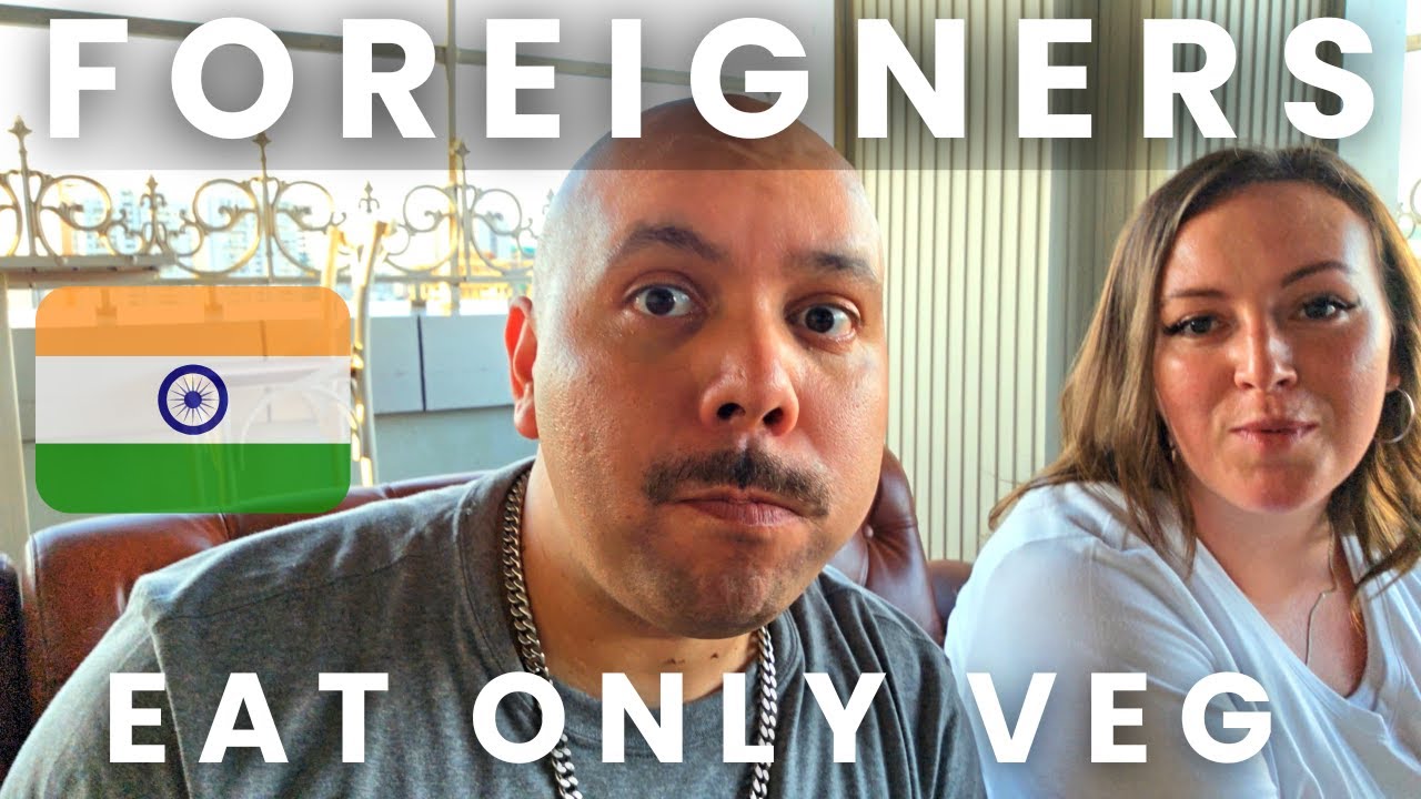 FOREIGNERS Eat ONLY VEG food in India! 🇮🇳 #Indianfood #Indianfoodreaction #tastetest