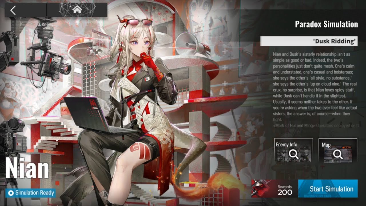 [Arknights] Paradox Simulation: (Nian) Dusk Ridding