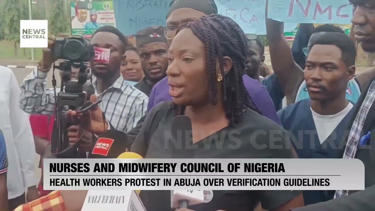 Protests Erupt as Nurses and Midwives in Abuja Challenge New Verification Guidelines