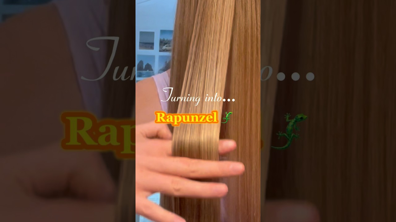 Watch me turn into Rapunzel 🥺👑✨💖🏰 