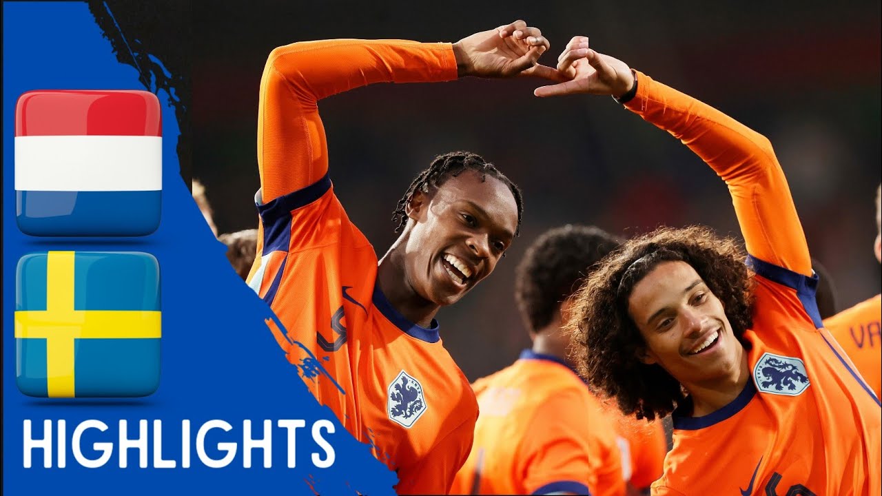 Netherlands vs Sweden | All Goals & Highlights | U21 Euro Qualification 14-10-2024