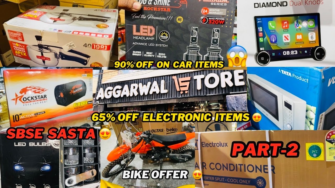 Aggarwal store | cheapest grocery, electronics items 😍| 90% off 😱 | part-2