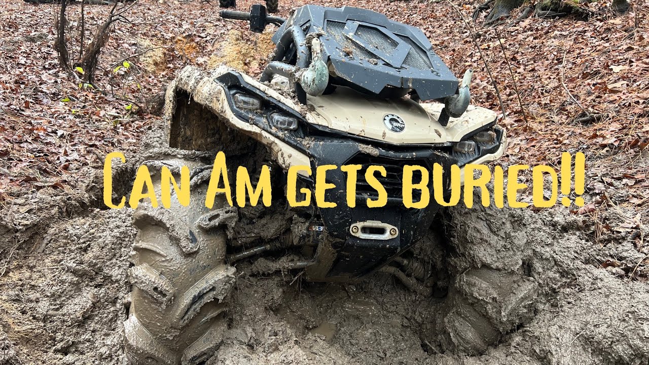 Can Am outlander, Polaris highlifter, and Honda foreman mudding!