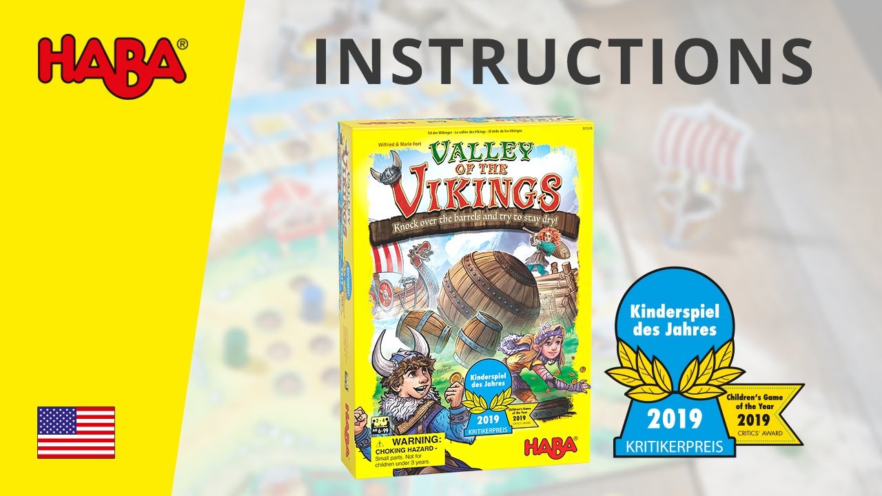 HABA Valley of the Vikings (Rules) - Kinderspiel des Jahres 2019
