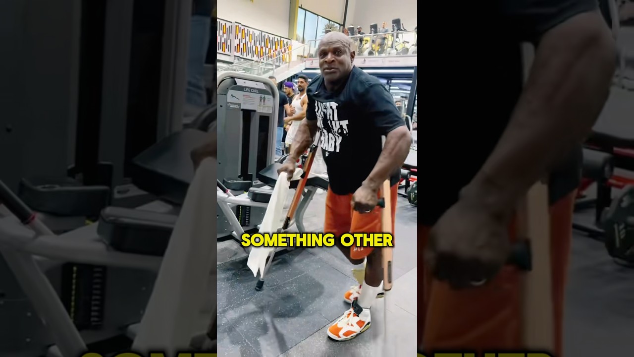 Why Ronnie can&rsquo;t walk😢#gym #ronniecoleman