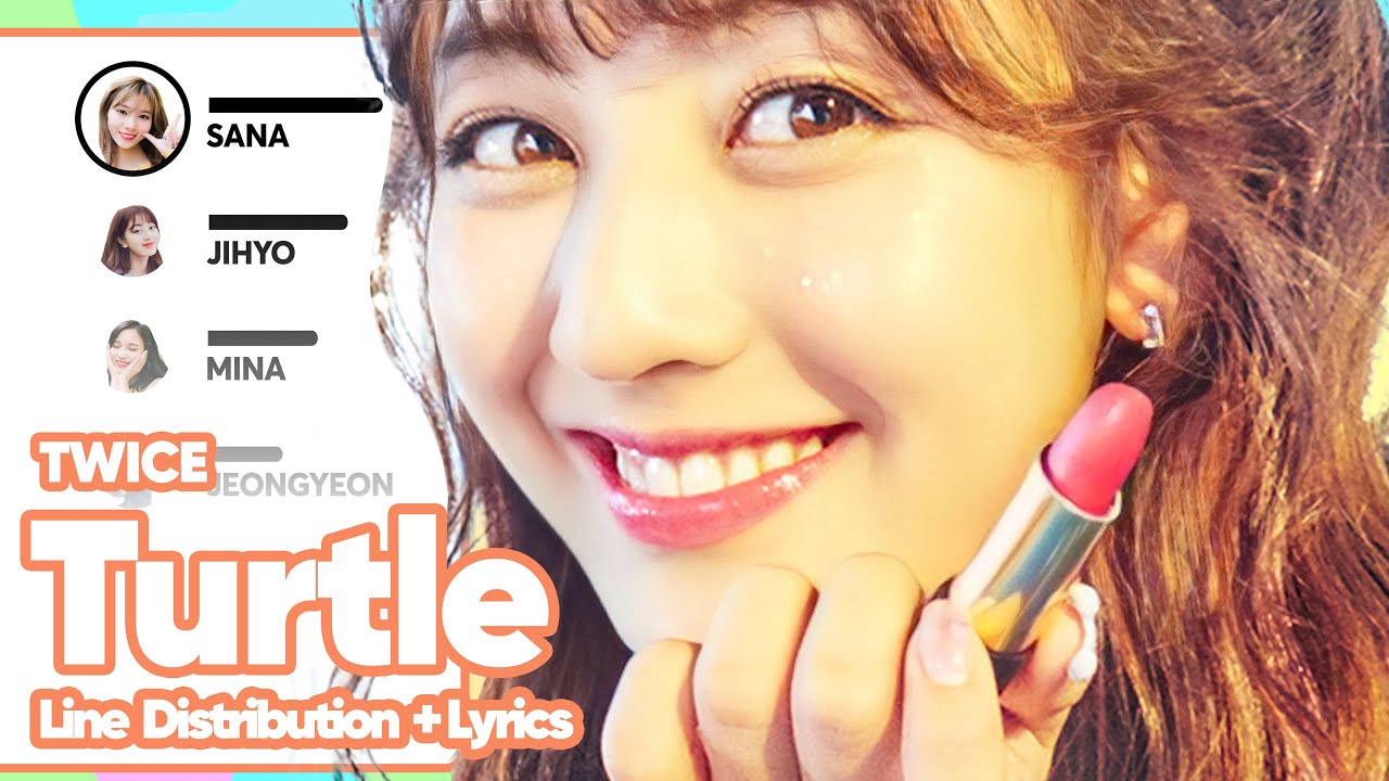 TWICE - Turtle (Line Distribution with Color-Coded Lyrics)