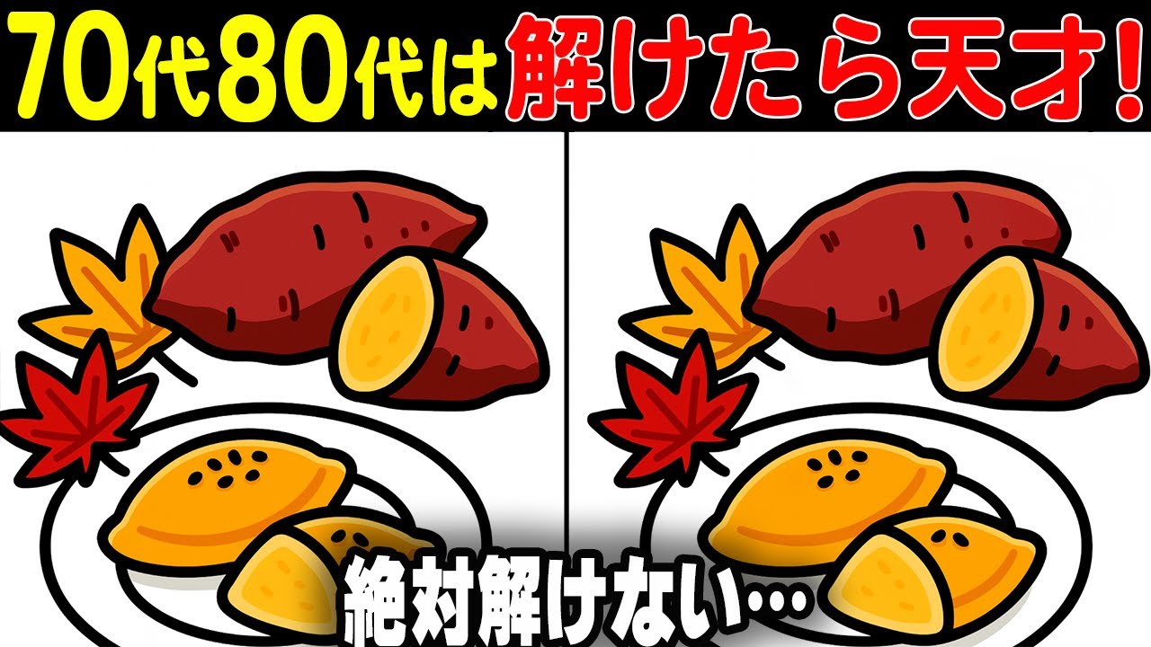 【ちょっと難しいけど夢中になる間違い探しクイズ】＜ここだ！＞と気づいた瞬間のスカッと感が最高！集中力アップ！楽しい間違い探しで脳活性化しよう！集中力アップ！家族で楽しめる間違い探しクイズ！