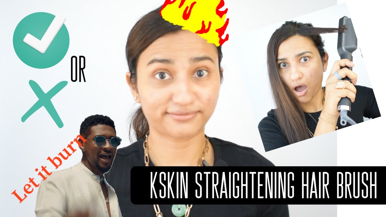 K SKIN hair straightening brush/comb. Straight hair in 5minutes