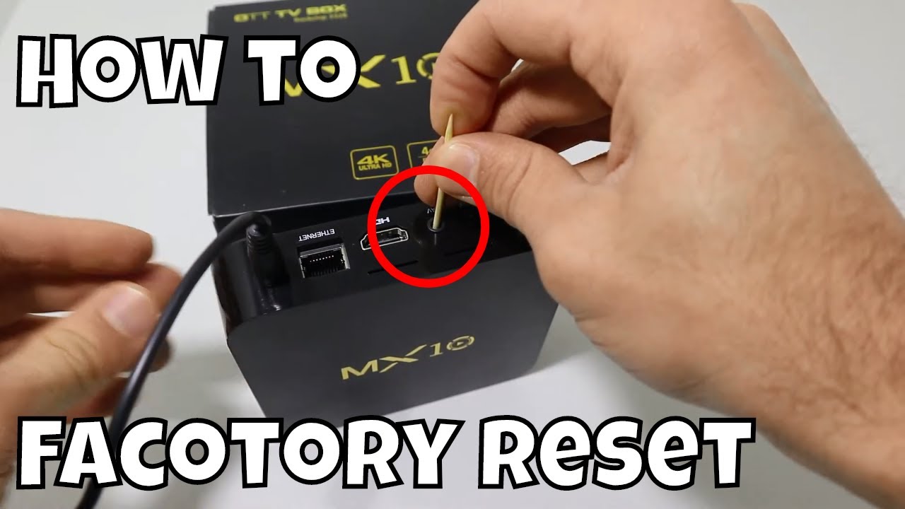 Как сбросить настройки Mx10 до заводских настроек Android Box Smart TV Box
