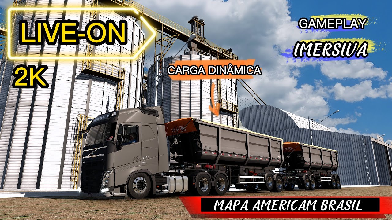 LIVE - MAPA FREE - CONHECENDO O MAPA  AMERICAM BRASIL  | Euro truck Simulator 2   #ETS2 #EUROTRUCK2