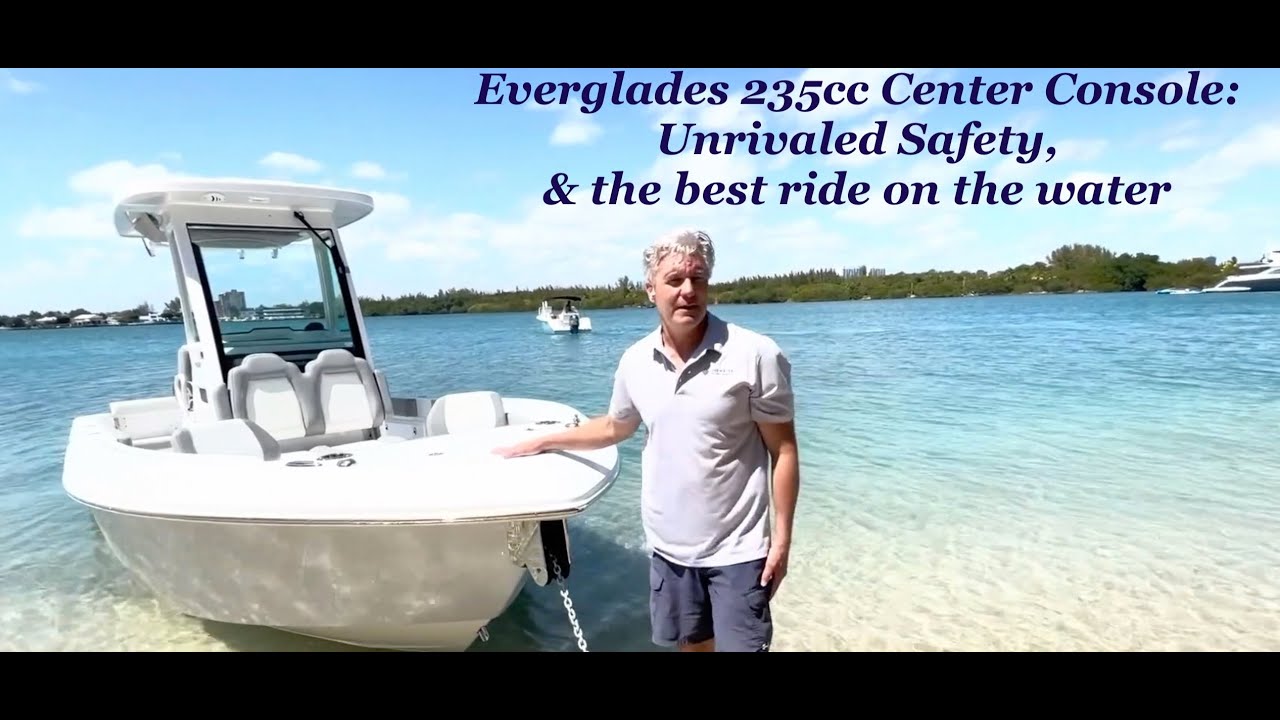 Everglades 235cc: Offshore Capable 23' Center Console, and the perfect tender for a large yacht.