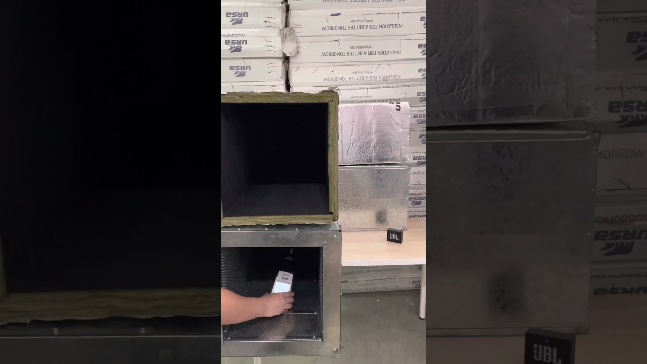 URSA Air Zero Acoustic Duct vs GI Duct with 2 inch Internal Insulation