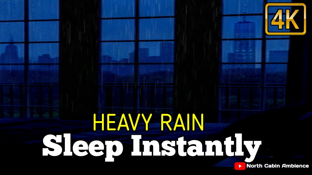 🔴 LIVE Rainy Night in the Bedroom 🌧️ Calm Rain for Deep Sleep