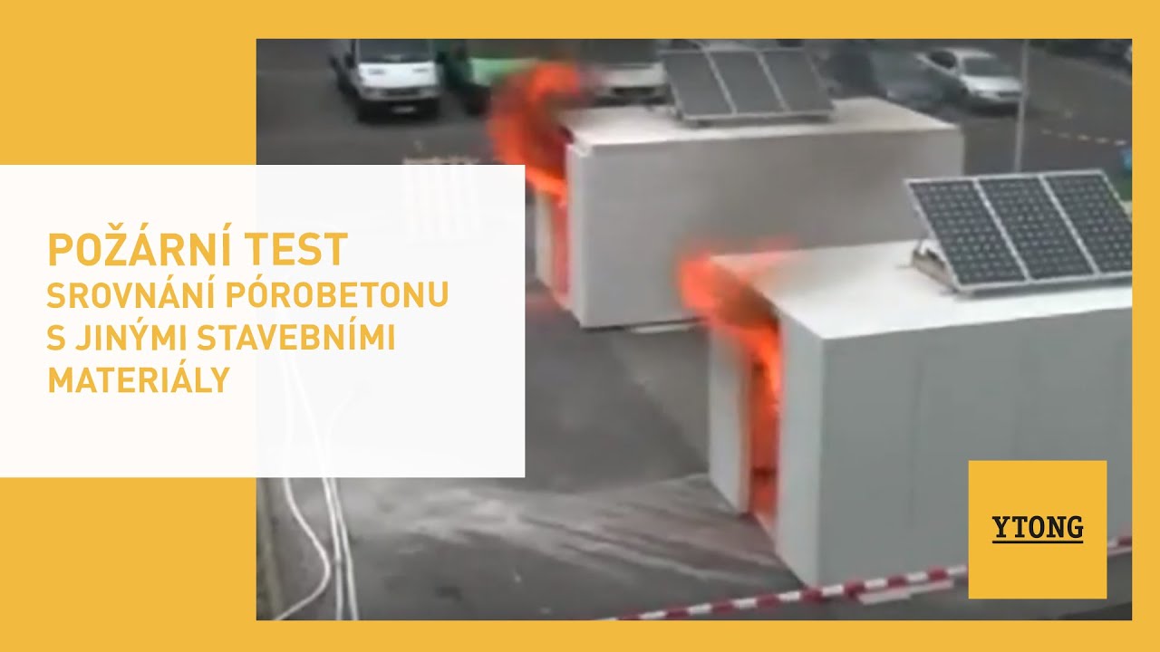 Pož&aacute;rn&iacute; test - srovn&aacute;n&iacute; p&oacute;robetonu s jin&yacute;mi stavebn&iacute;mi materi&aacute;ly