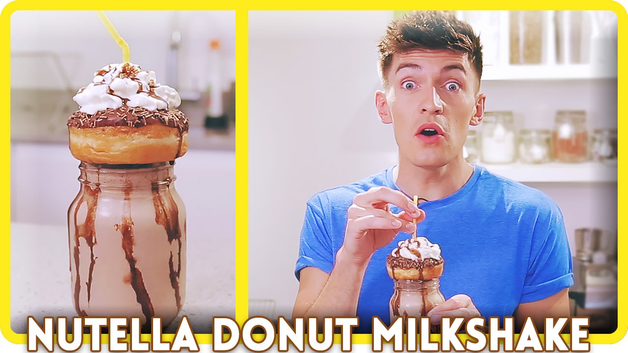 NUTELLA DOUGHNUT MILKSHAKE!
