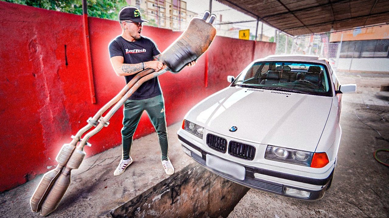 DEIXEI A BMW E36 SÓ O CANO - barulho de stockcar
