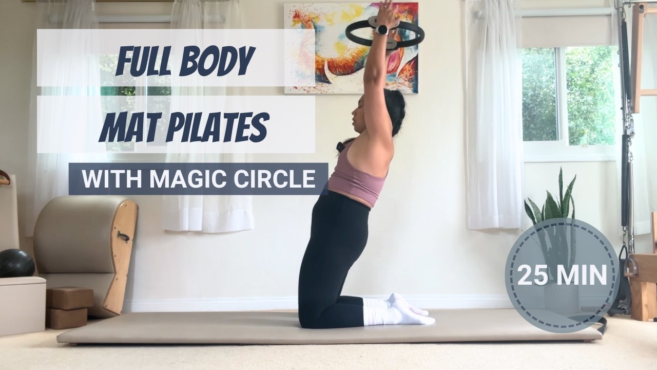 25 minute full body pilates with magic ring
