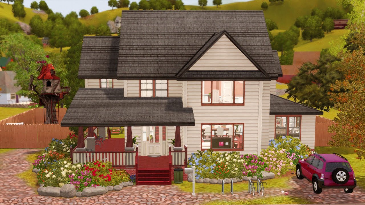 CLASSIC SUBURBAN FAMILY HOME // The Sims 3: House Build