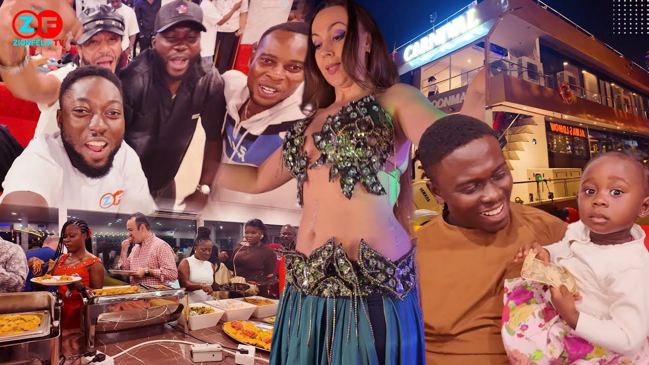 Zionfelix Parties Hard On Val’s Day With Over 30 Fans In Yacht In Dubai 