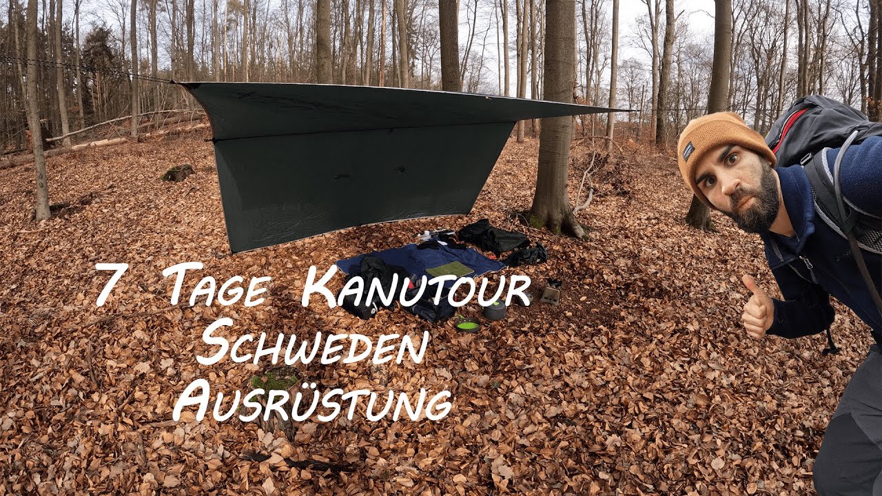 7 Tage Kanutour Schweden Ausrüstung