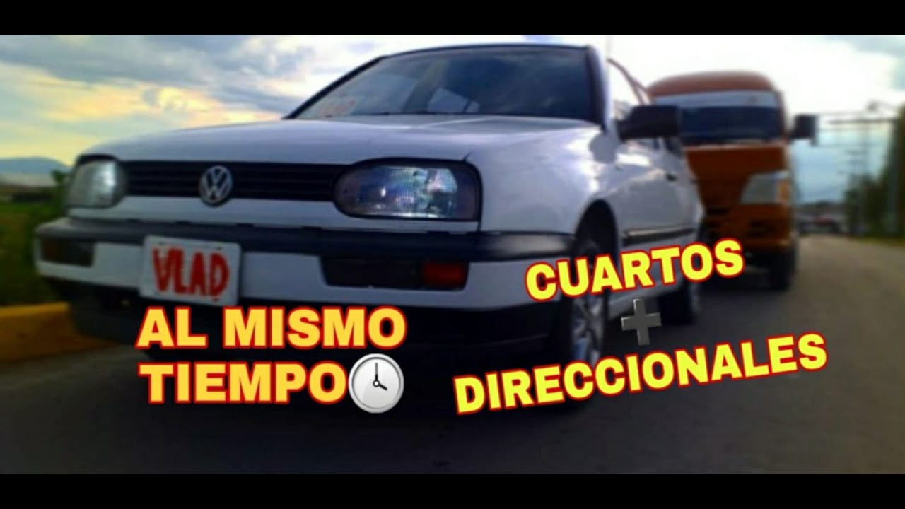 INTERMITENTES Y CUARTOS AL MISMO TIEMPO/ #Golfmk3 #intermitentes
