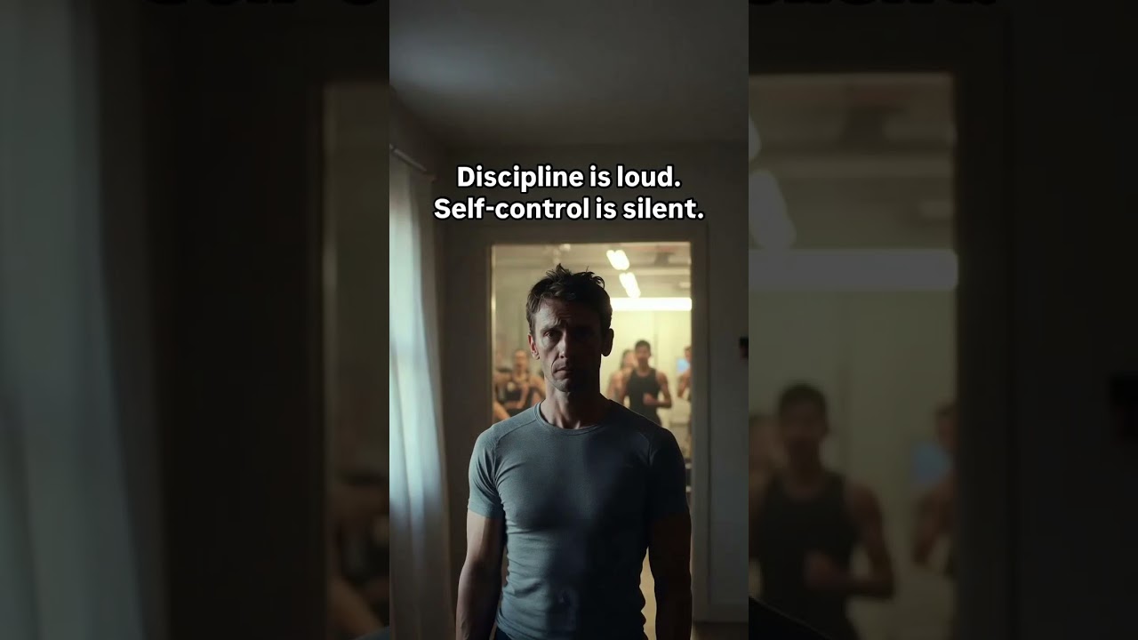 Discipline is loud. Self-control is silent. 