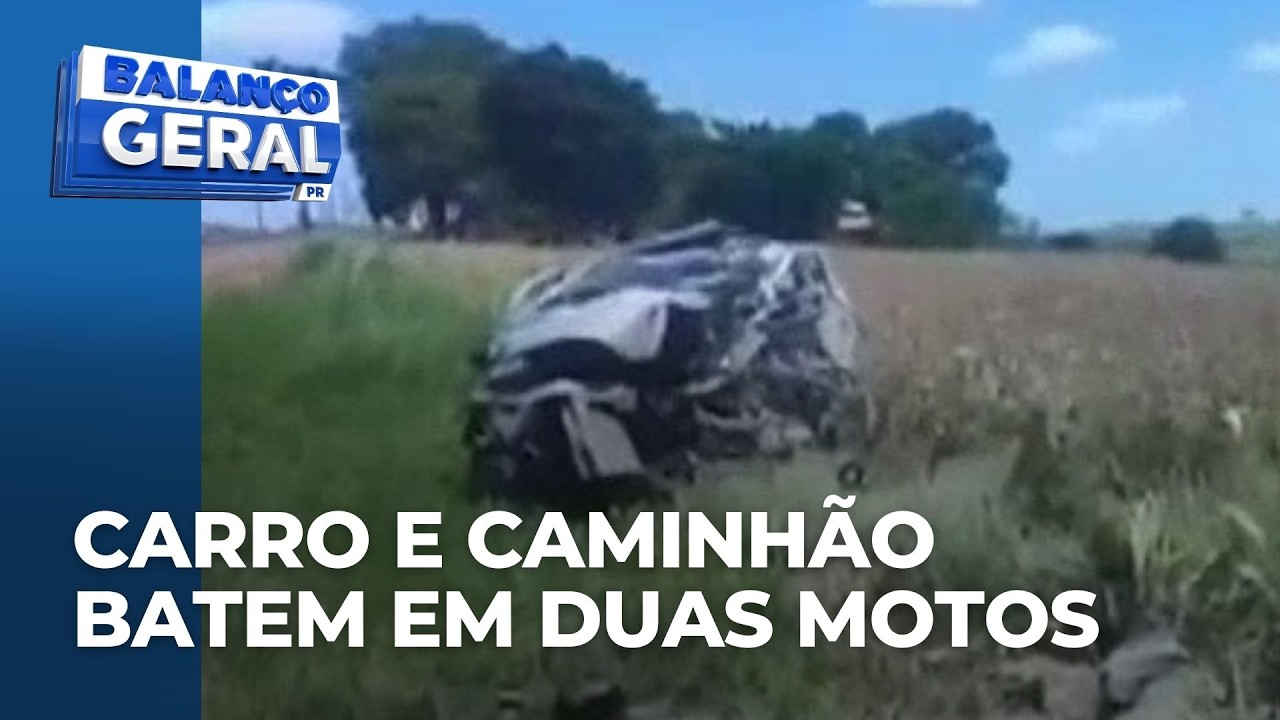 Carro e caminhão batem na PR 445, em Primeiro de Maio; motorista do carro não resiste aos ferimentos