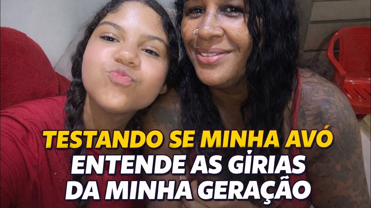 Testando se minha avó entende as gírias da minha geração 😂