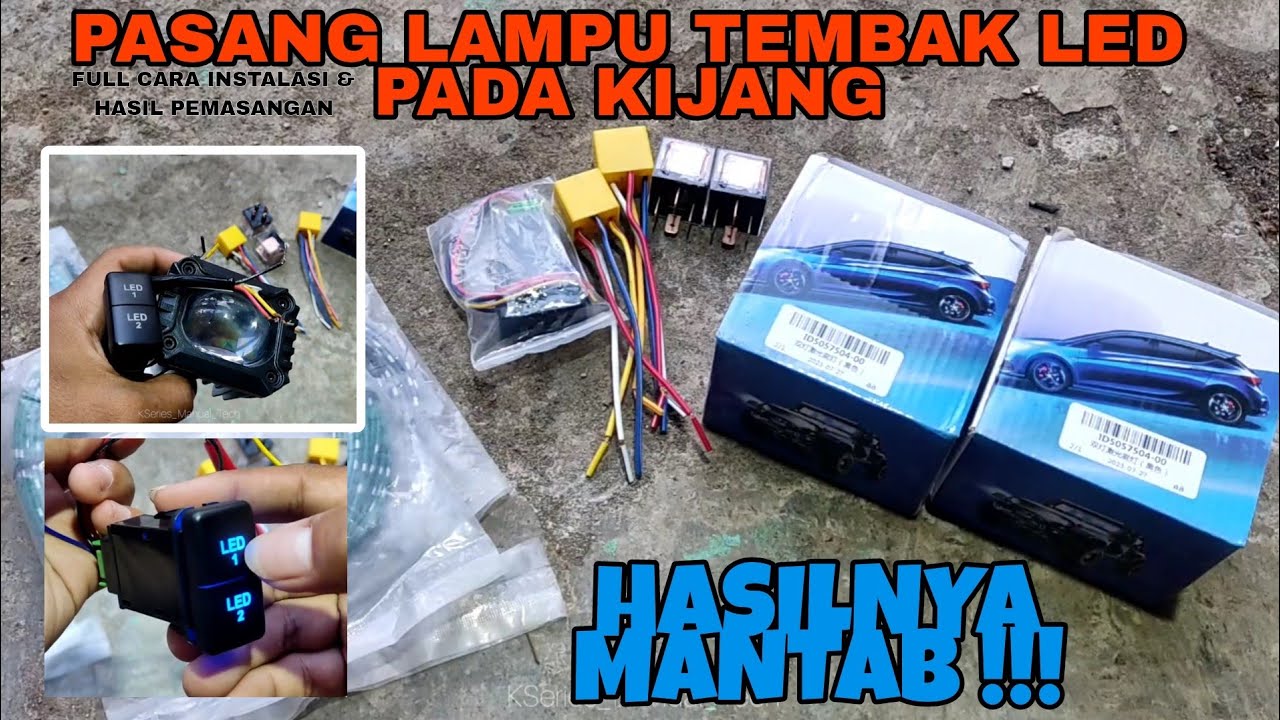 PASANG LAMPU TEMBAK LED DI KIJANG GRAND EXTRA