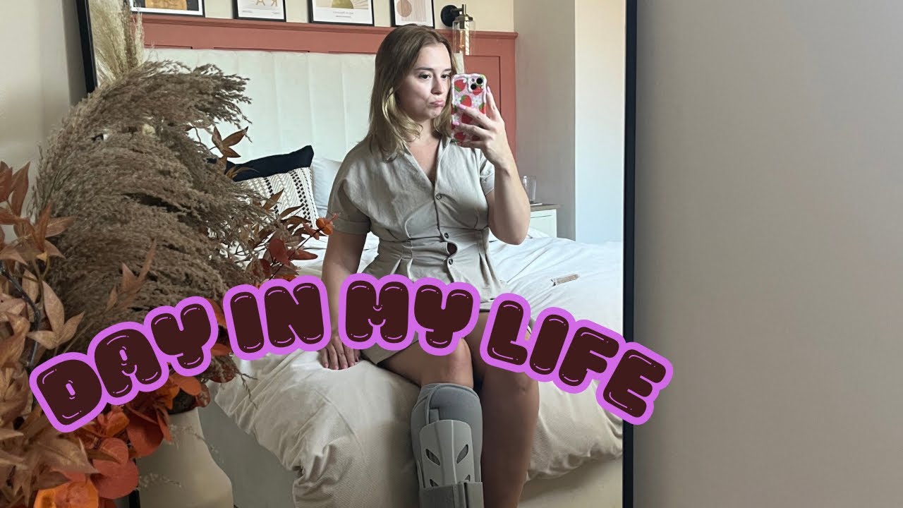 Day in my Life | Adjusting to wearing an orthopaedic boot | Megan Rose