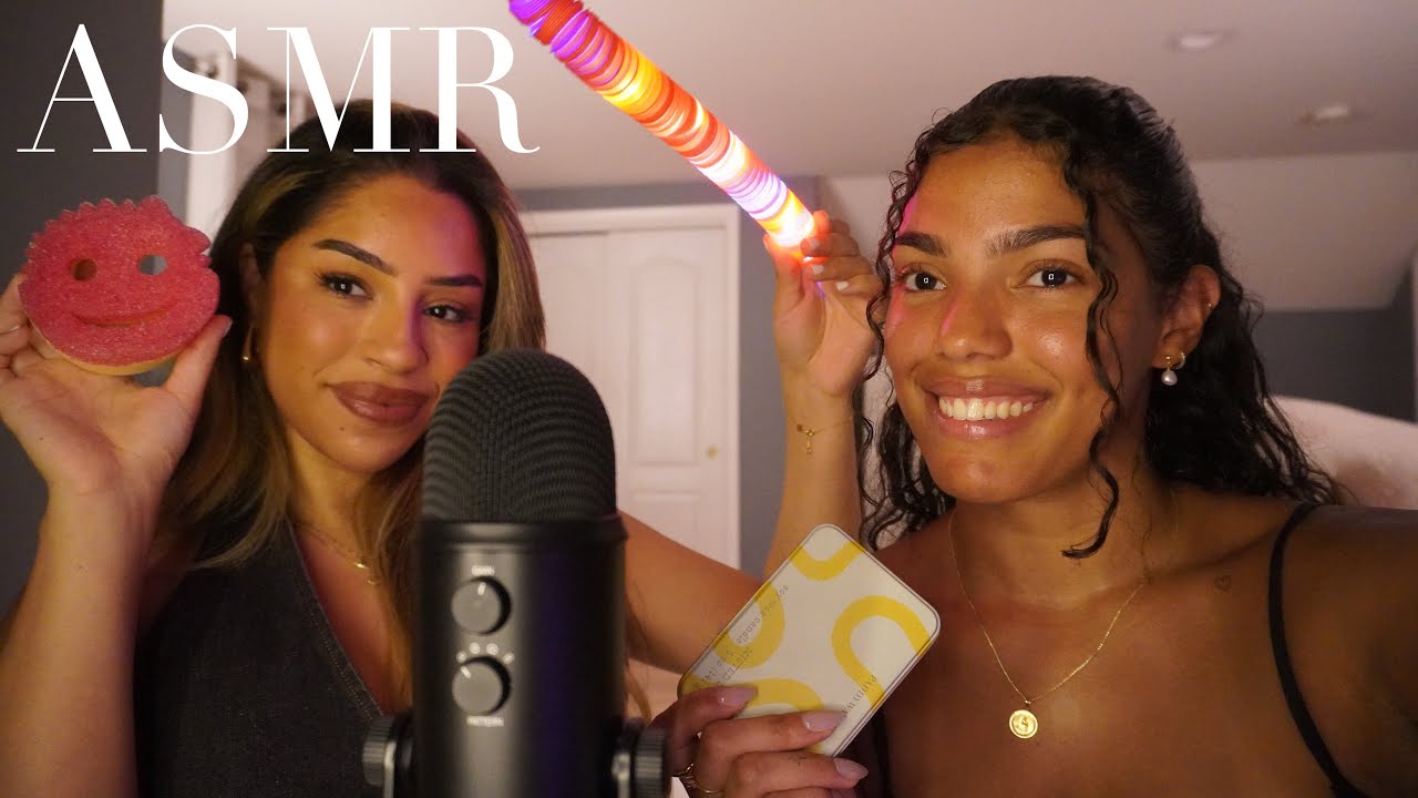 My sister tries ASMR 