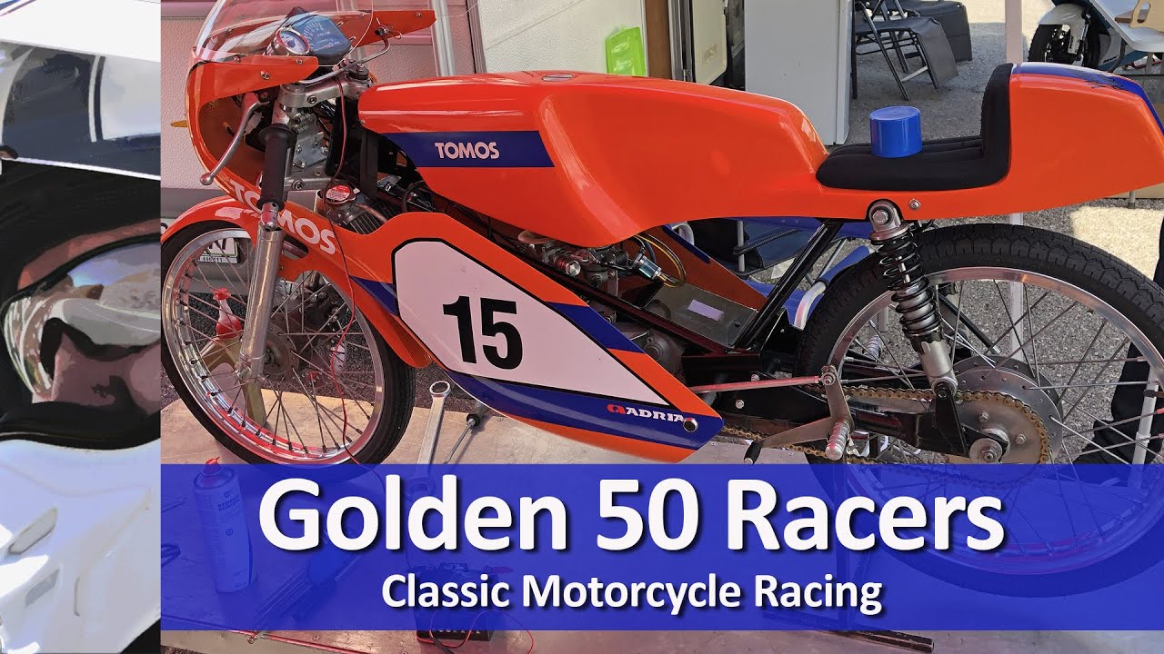 50cc racing motorcycles | Golden 50 Racers on Grobnik racetrack