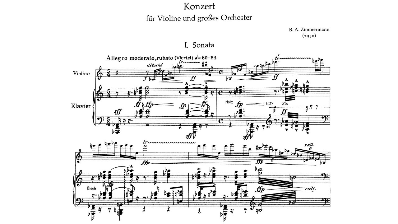Bernd Alois Zimmermann - Violin Concerto