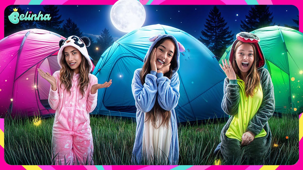 FIZEMOS UMA FESTA DO PIJAMA DE ACAMPAMENTO DA SUA COR E COISAS ESTRANHAS ACONTECERAM