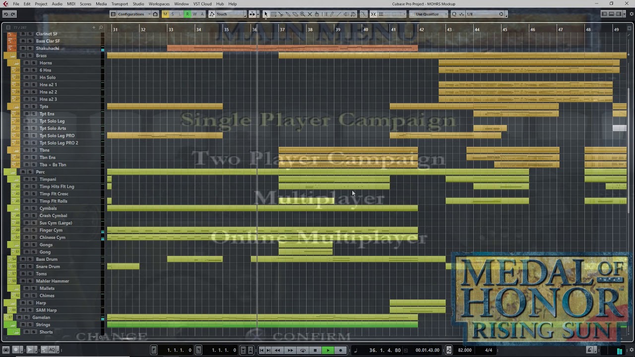 MEDAL OF HONOR RISING SUN Main Titles (MIDI Mockup)